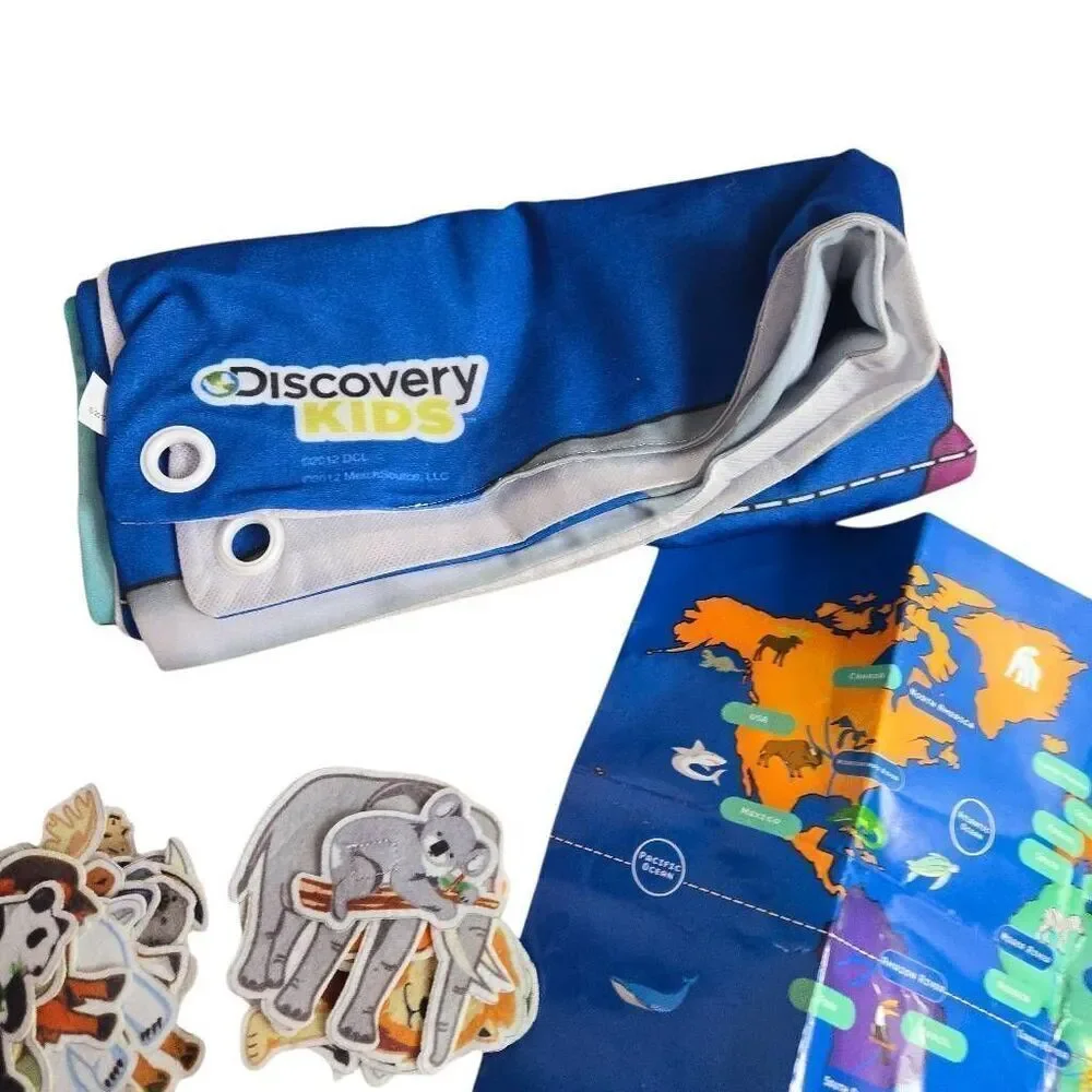 Discovery Kids Activity World Map 76 pieces Toy learning map